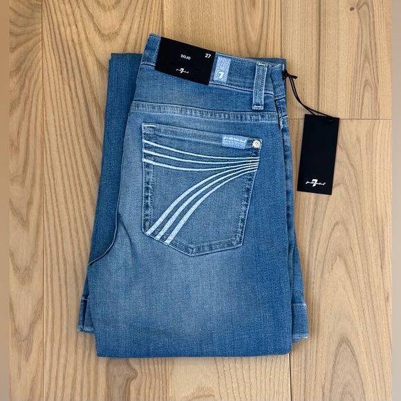 7 For All Mankind Denim - 7 For All Mankind Dojo Original Jeans Women's Flare Leg Trousers NWT Size 27